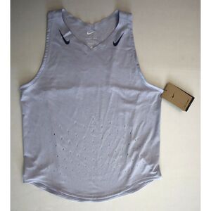 Nike FN2504-057 Women's Sz M Light Purple Dri-FIT ADV Aeroswift Tank Top